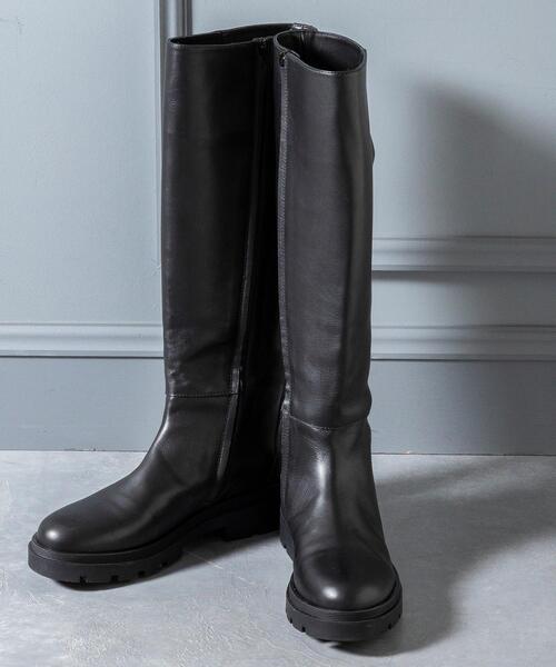 FABIO RUSCONI（ファビオルスコーニ）の「＜FABIO RUSCONI＞レザー ロングブーツ（ブーツ・レディース・ブラック・38/39/36/37）」の5枚目の写真