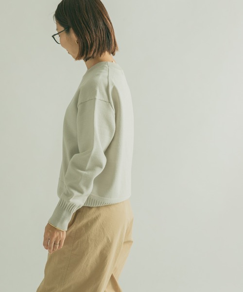 FORK&SPOON（フォークアンドスプーン）の「『洗濯可』FORK&SPOON　ウーステッドヤーンニットプルオーバー（ニット/セーター・レディース・ブルー/ブルー系その他/レッド/グリーン系その他/アイボリー・1）」の21枚目の写真