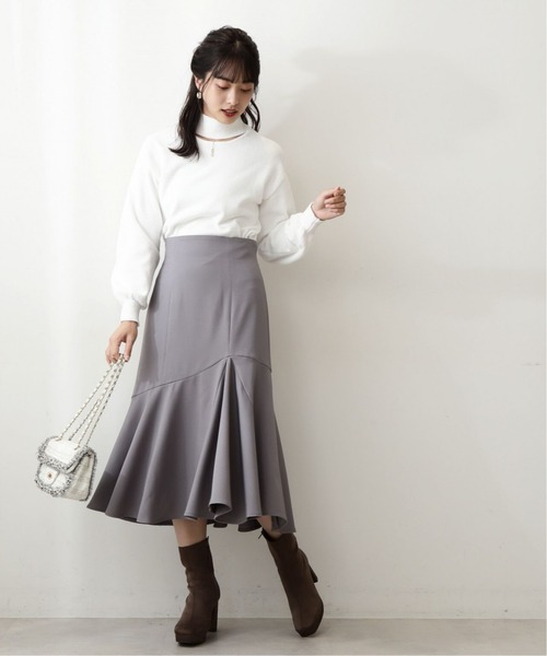 PROPORTION BODY DRESSING（プロポーションボディドレッシング）の「ドレープマーメイドスカート / 1212220020（スカート・レディース・ブラウン/グレー/ピンク・SMALL/MEDIUM）」の2枚目の写真