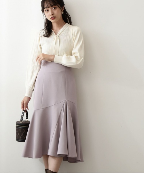PROPORTION BODY DRESSING（プロポーションボディドレッシング）の「ドレープマーメイドスカート / 1212220020（スカート・レディース・ブラウン/グレー/ピンク・SMALL/MEDIUM）」の3枚目の写真
