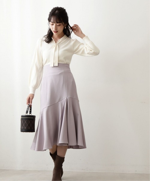 PROPORTION BODY DRESSING（プロポーションボディドレッシング）の「ドレープマーメイドスカート / 1212220020（スカート・レディース・ブラウン/グレー/ピンク・SMALL/MEDIUM）」の10枚目の写真
