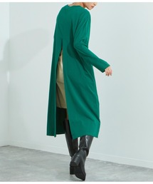 シルケット天竺バックスリットロングTシャツ