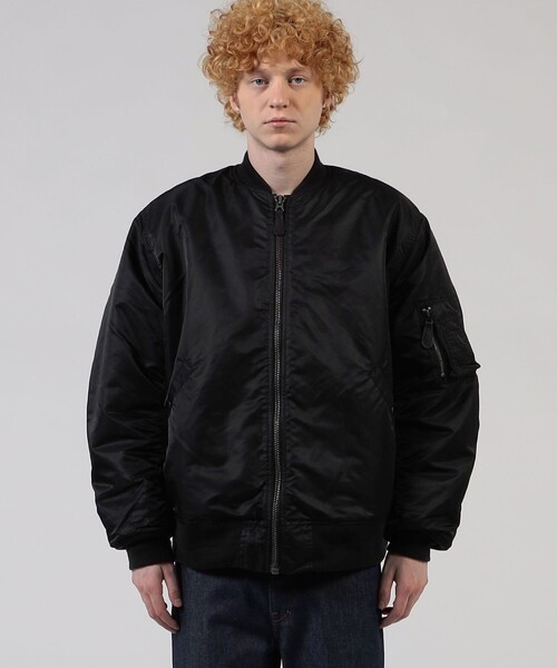 EDITION(エディション)の「MA-1 ナイロン ブルゾン(ブルゾン・メンズ・カーキ/ブラック・M/S)」の5枚目の写真