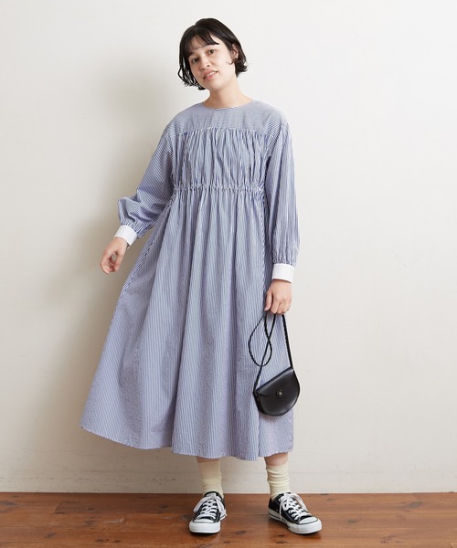 bulle de savon（ビュルデサボン）の「○london stripe ギャザー