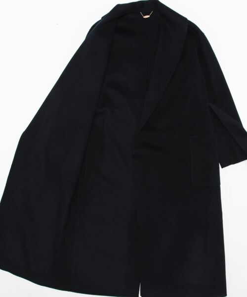 allureville(アルアバイル)の「カシミヤ混リバーショールカラーコート(チェスターコート・レディース・チャコールグレー/ベージュ/ネイビー/モカ/ライトベージュ・1/2)」の7枚目の写真