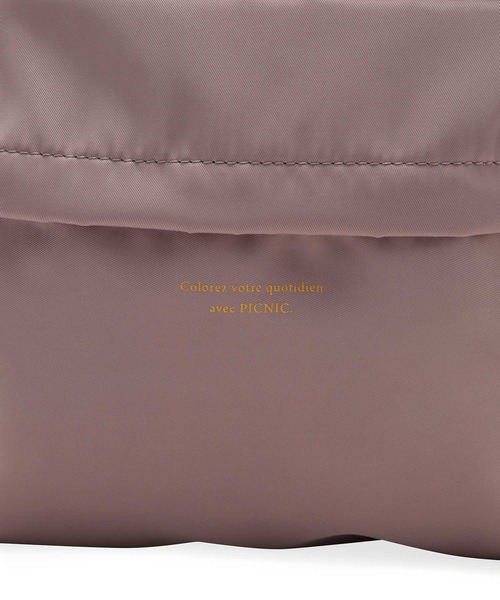 ROPE' PICNIC(ロペピクニック)の「撥水加工/リサイクルポリエステルツイルリュック(バックパック/リュック・レディース・ブラック/パープル系その他・FREE)」の7枚目の写真