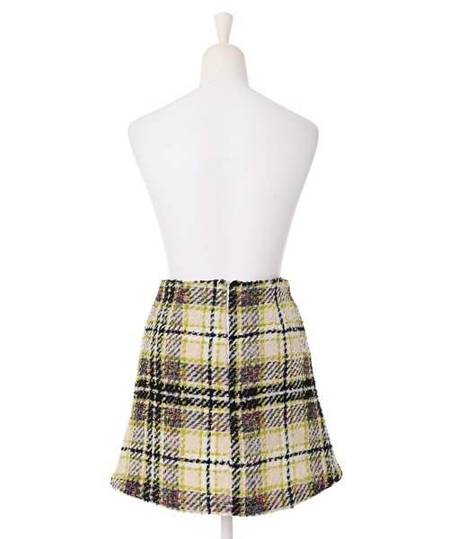 Narcissus(ナルシス)の「【Narcissus】ツイードミニスカート(スカート・レディース・イエロー/ブラック・FREE)」の4枚目の写真