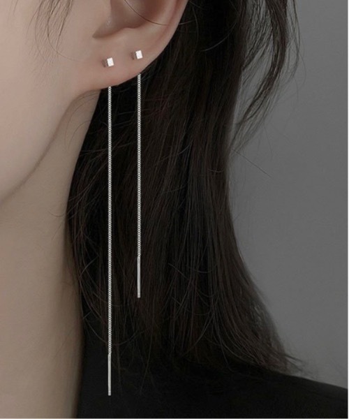 Burner（バーナー）の「【OKUOKU　0909】 ロングラインストーンピアス oku-pierce-672918388772-26 I（ピアス（両耳用）・レディース・A/B・FREE）」の4枚目の写真