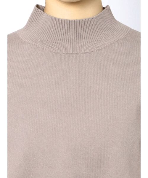 GYDA（ジェイダ）の「【セットアップ着用可】サイドスリットボトルネック ショートニットトップス（ニット/セーター・レディース・アイボリー/ブラック/ベージュ・FREE）」の12枚目の写真