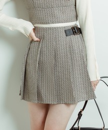 OLIVE des OLIVE | サイドベルトミニプリーツスカート(スカート)