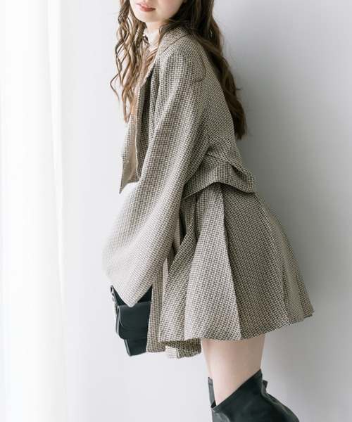 OLIVE des OLIVE(オリーブデオリーブ)の「サイドベルトミニプリーツスカート(スカート・レディース・クリーム/ベージュ/ネイビー/ブラック・FREE)」の13枚目の写真