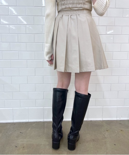 OLIVE des OLIVE(オリーブデオリーブ)の「サイドベルトミニプリーツスカート(スカート・レディース・クリーム/ベージュ/ネイビー/ブラック・FREE)」の10枚目の写真