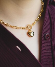 Ray BEAMS | Ray BEAMS / マリンチェーン マンテル ハート ネックレス(ネックレス)