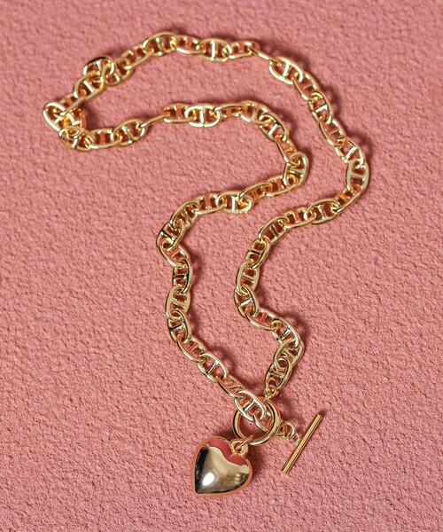 Ray BEAMS(レイビームス)の「マリンチェーン マンテル ハート ネックレス(ネックレス・レディース・シルバー/ゴールド・ONE SIZE)」の9枚目の写真