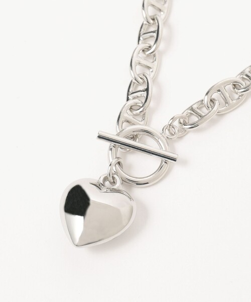 Ray BEAMS(レイビームス)の「マリンチェーン マンテル ハート ネックレス(ネックレス・レディース・シルバー/ゴールド・ONE SIZE)」の14枚目の写真