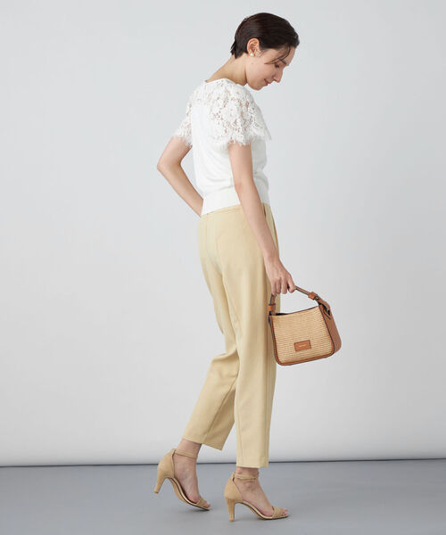 NOLLEY’S Sophi（ノーリーズソフィ）の「レース切り替えプルオーバーニット（ニット/セーター・レディース・グレイッシュベージュ/ミント/オフホワイト・38）」の19枚目の写真