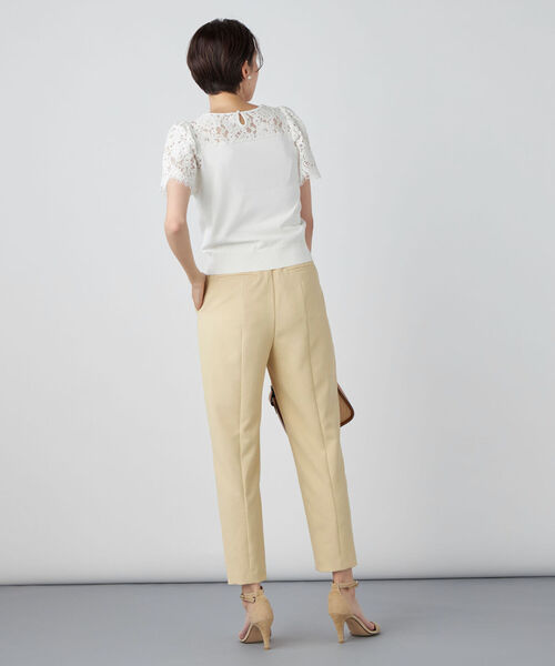 NOLLEY’S Sophi（ノーリーズソフィ）の「レース切り替えプルオーバーニット（ニット/セーター・レディース・グレイッシュベージュ/ミント/オフホワイト・38）」の20枚目の写真