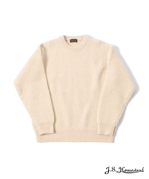 【J.S.Homestead】EXTRA FINE W/NY RIB P/O KNIT