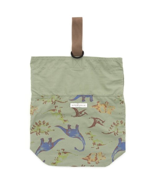 Ampersand(アンパサンド)の「総柄シューズバッグ(エコバッグ/サブバッグ・キッズ・ピンク/カーキ・FREE)」の2枚目の写真