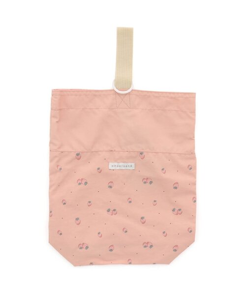 Ampersand(アンパサンド)の「総柄シューズバッグ(エコバッグ/サブバッグ・キッズ・ピンク/カーキ・FREE)」の1枚目の写真