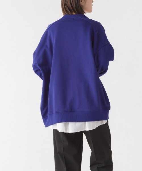 OMNES（オムネス）の「裏毛Ｖネックカーディガン長袖（カーディガン/ボレロ・レディース・ラベンダー/アイボリー/ブラック/ブルー/オートミール/ミント/チャコール・FREE）」の20枚目の写真