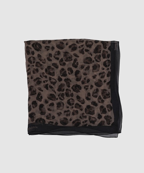SASQUATCHfabrix.（サスクワァッチファブリックス）の「ANIMAL PATTERN SILK SCARF（ストール/ショール・メンズ・ブラック・FREE）」の3枚目の写真