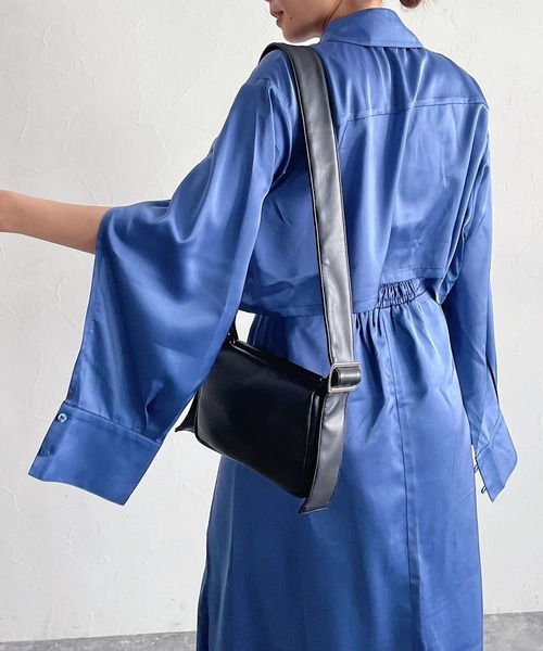 PAGEBOY（ページボーイ）の「WEB限定アイテム / シャツ×キャミワンピースSET（ワンピース・レディース・ブラック/ブルー/ライム・FREE）」の10枚目の写真