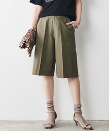 CHIC STYLE | ＜大きいサイズ＞綿１００％ハーフカーゴパンツ シックスタイル(カーゴパンツ)
