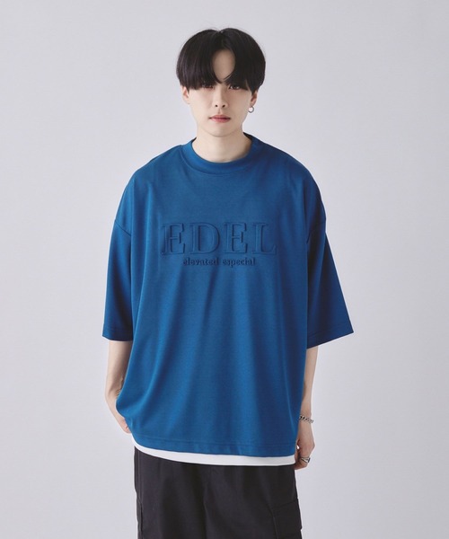 EDEL(エーデル)の「EDEL - エンボスロゴビッグシャツ(Tシャツ/カットソー・メンズ・ブルー/ブラック/グレイッシュベージュ・LARGE/MEDIUM)」の12枚目の写真