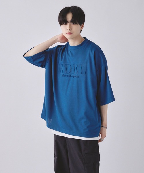 EDEL(エーデル)の「EDEL - エンボスロゴビッグシャツ(Tシャツ/カットソー・メンズ・ブルー/ブラック/グレイッシュベージュ・LARGE/MEDIUM)」の13枚目の写真