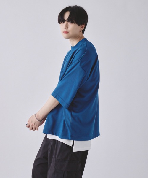 EDEL(エーデル)の「EDEL - エンボスロゴビッグシャツ(Tシャツ/カットソー・メンズ・ブルー/ブラック/グレイッシュベージュ・LARGE/MEDIUM)」の14枚目の写真