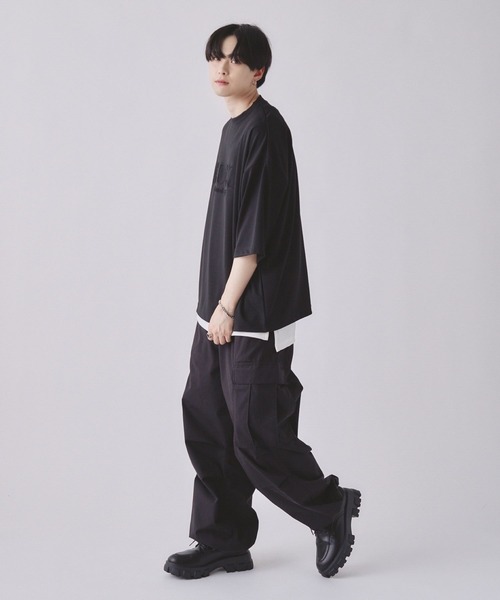 EDEL(エーデル)の「EDEL - エンボスロゴビッグシャツ(Tシャツ/カットソー・メンズ・ブルー/ブラック/グレイッシュベージュ・LARGE/MEDIUM)」の18枚目の写真