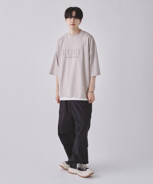 EDEL(エーデル)の「EDEL - エンボスロゴビッグシャツ(Tシャツ/カットソー・メンズ・ブルー/ブラック/グレイッシュベージュ・LARGE/MEDIUM)」の22枚目の写真