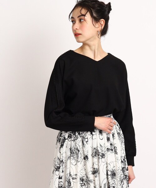 DRESKIP(ドレスキップ)の「◆肩レ-スプルオーバー(Tシャツ/カットソー・レディース・グリーン/ライトグレー/ブラック/オフホワイト・00)」の3枚目の写真