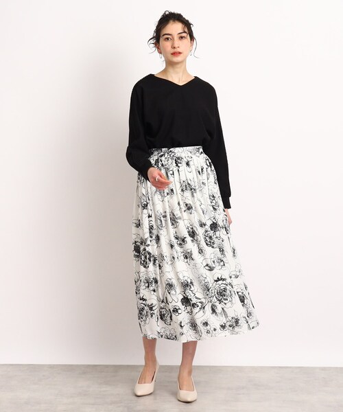 DRESKIP(ドレスキップ)の「◆肩レ-スプルオーバー(Tシャツ/カットソー・レディース・グリーン/ライトグレー/ブラック/オフホワイト・00)」の14枚目の写真