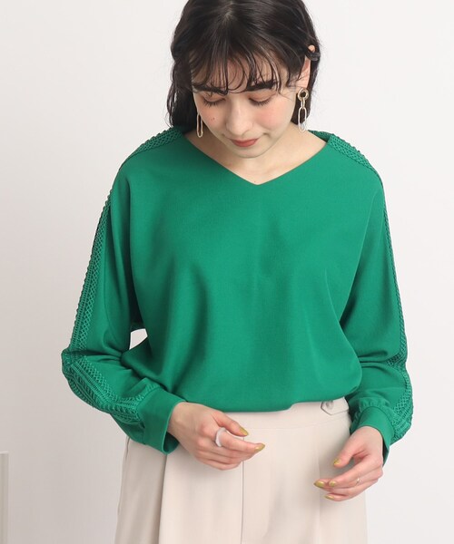 DRESKIP(ドレスキップ)の「◆肩レ-スプルオーバー(Tシャツ/カットソー・レディース・グリーン/ライトグレー/ブラック/オフホワイト・00)」の18枚目の写真