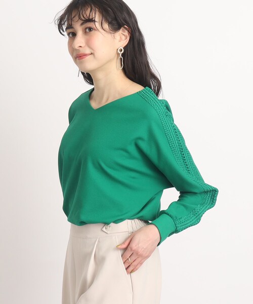 DRESKIP(ドレスキップ)の「◆肩レ-スプルオーバー(Tシャツ/カットソー・レディース・グリーン/ライトグレー/ブラック/オフホワイト・00)」の19枚目の写真
