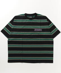 AVIREX | 【直営店限定】BORDER LOGO SHIRT SLEEVE T-SHIRT / ボーダー ロゴ 半袖 Tシャツ / AVIREX / アヴィレックス(Tシャツ/カットソー)