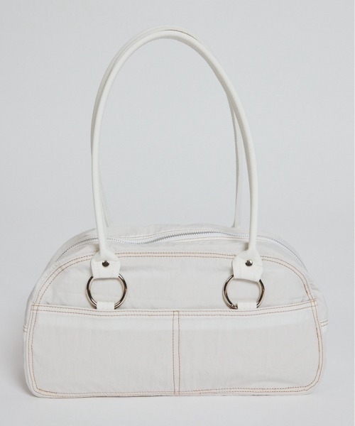 ★CRANK★STITCH RING TOTE BAG_IV★正規品/韓国直送料込/人気 ☆CRANK☆STITCH RING TOTE BAG_IV☆正規品/韓国直送料込/人気