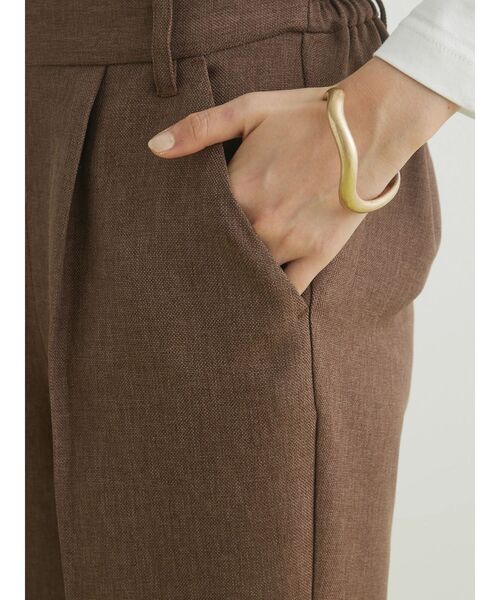 CRAFT STANDARD BOUTIQUE(クラフトスタンダードブティック)の「リネンライクパンツ(その他パンツ・レディース・ブラック/ブラウン/ベージュ・M/L)」の6枚目の写真