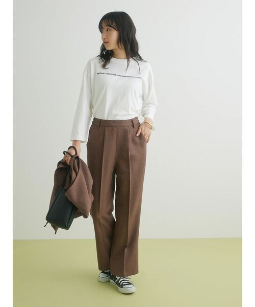 CRAFT STANDARD BOUTIQUE(クラフトスタンダードブティック)の「リネンライクパンツ(その他パンツ・レディース・ブラック/ブラウン/ベージュ・M/L)」の8枚目の写真