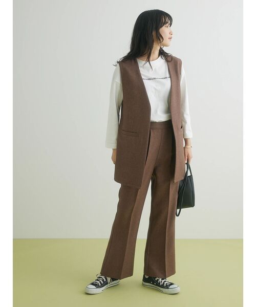 CRAFT STANDARD BOUTIQUE(クラフトスタンダードブティック)の「リネンライクパンツ(その他パンツ・レディース・ブラック/ブラウン/ベージュ・M/L)」の9枚目の写真