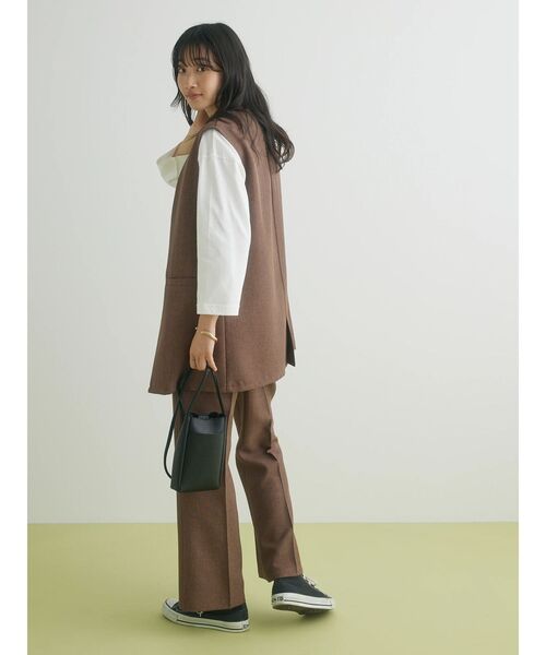 CRAFT STANDARD BOUTIQUE(クラフトスタンダードブティック)の「リネンライクパンツ(その他パンツ・レディース・ブラック/ブラウン/ベージュ・M/L)」の10枚目の写真