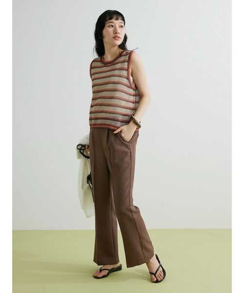 CRAFT STANDARD BOUTIQUE(クラフトスタンダードブティック)の「リネンライクパンツ(その他パンツ・レディース・ブラック/ブラウン/ベージュ・M/L)」の13枚目の写真