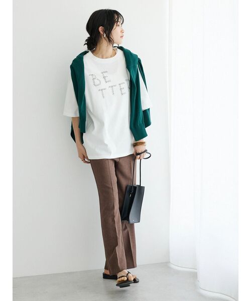 CRAFT STANDARD BOUTIQUE(クラフトスタンダードブティック)の「リネンライクパンツ(その他パンツ・レディース・ブラック/ブラウン/ベージュ・M/L)」の14枚目の写真