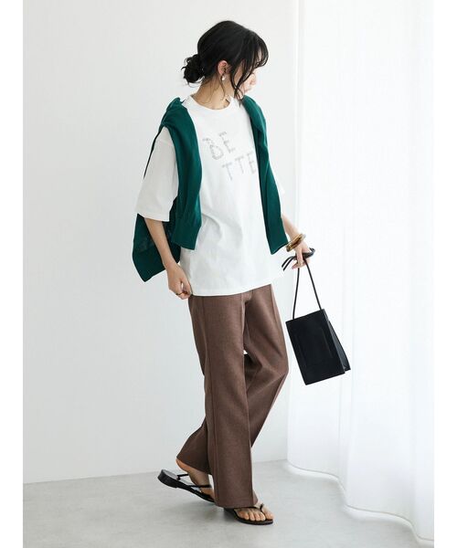 CRAFT STANDARD BOUTIQUE(クラフトスタンダードブティック)の「リネンライクパンツ(その他パンツ・レディース・ブラック/ブラウン/ベージュ・M/L)」の15枚目の写真