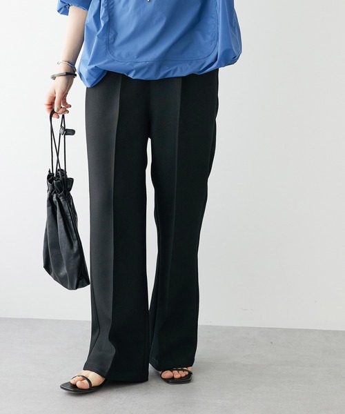 CRAFT STANDARD BOUTIQUE(クラフトスタンダードブティック)の「リネンライクパンツ(その他パンツ・レディース・ブラック/ブラウン/ベージュ・M/L)」の2枚目の写真