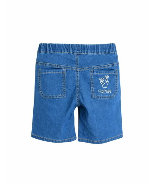 moimoln（モイモルン）の「フィッシュ＆チップ6分丈デニムパンツ（デニムパンツ・キッズ・インディゴブルー・100cm/110cm/120cm/130cm/140cm）」の3枚目の写真