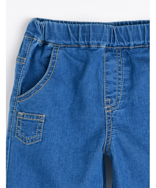 moimoln（モイモルン）の「フィッシュ＆チップ6分丈デニムパンツ（デニムパンツ・キッズ・インディゴブルー・100cm/110cm/120cm/130cm/140cm）」の2枚目の写真