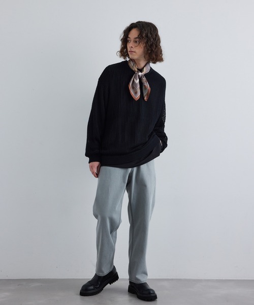 JUNRED（ジュンレッド）の「レトロプリントスカーフ（バンダナ/スカーフ・メンズ・ブルー/ブラック/ブラウン系その他2・FREE）」の10枚目の写真